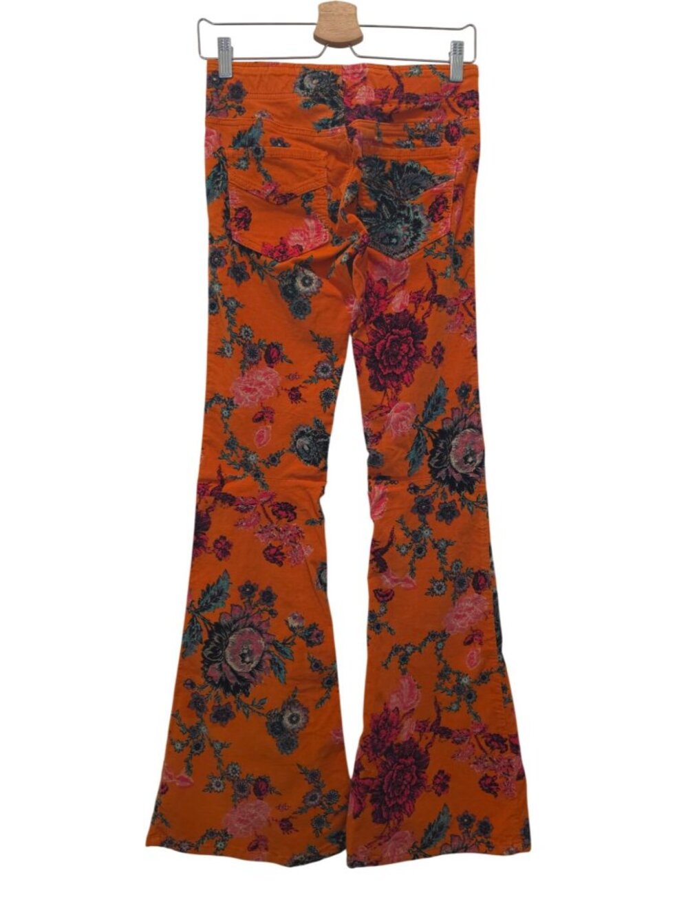We The Free x Free People Printed Penny Pull-On Low Rise Corduroy Flare Pants 25 - Picture 2 of 10
